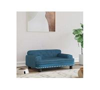 Hondenmand 70x45x30 cm fluweel blauw171882