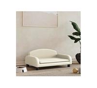 Vidaxl Lit Pour Chien Crème 70x45x30 Cm Similicuir