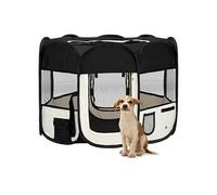 vidaXL Parc Pliable pour Chien avec Sac de Transport Noir 90x90x58 cm Enclos 171005