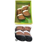 Hondenschoenen Trendy Bruin Met Bont XL