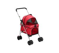 Hondenwagen inklapbaar 76x50x100 cm oxford stof rood172199