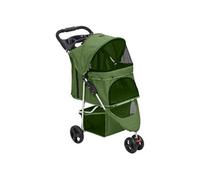 vidaXL Poussette pour chien pliante Vert 80x46x98 cm Tissu Oxford