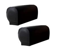 HondoKet Lot de 2 housses d'accoudoirs de fauteuil, ultra épaisses et douces, en cuir synthétique, extensible, pour canapés inclinables, chaises A