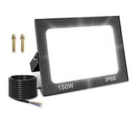 Hondony Projecteur LED Extérieur, Super Lumineux Ultra Mince Spot LED Extérieur Blanc Froid LED Projecteur, IP65 étanche Lumière de Sécurité pour Jardin, Cour, Entrée, Garage