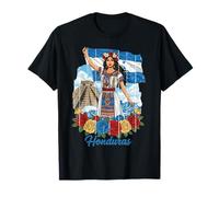 Honduras Heritage Mayan Pride Floral pour Filles et Femmes T-Shirt