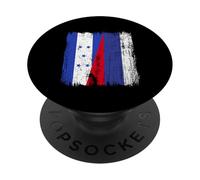 Honduras Russie Demi Drapeau Hondurien Russie Jersey PopSockets PopGrip Adhésif