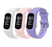 honecumi Bracelet Compatible avec Garmin Vivosmart 5 Bracelet Hommes Femmes, Vivosmart 5 Souple Silicone Classiques Reglables Sport Bracelet Accessoires Élégant Sangle, Grand