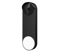 honecumi Coque de Protection en Silicone pour Sonnette Google Nest (alimenté par Batterie), Housse de Protection de Pluie, Accessoires de boîtier de Sonnette, Noir