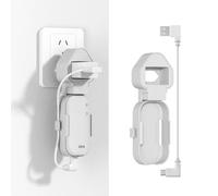 honecumi Support de prise pour Blink Sync Module Core avec câble USB-C | Support mural en ABS pour prises européennes, sans perçage, avec câble USB-C court pour un système de clignotement soigné