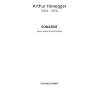 HONEGGER A. - SONATINE - VIOLON ET VIOLONCELLE