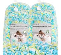 HONEHO 8,8 kg de rembourrage en mousse à mémoire de forme pour pouf, ajout de particules de gel, confortable et doux, idéal pour remplir les poufs pour enfants, coussins, lits pour chien, coussins de
