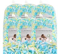 HONEHO Rembourrage en mousse à mémoire de forme de 13,2 kg pour poufs | Ajout de particules de gel, confortable et doux, idéal pour remplir des poufs pour enfants, coussins, lits pour chien