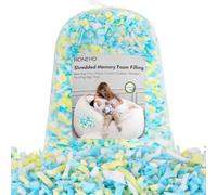 HONEHO Rembourrage en mousse à mémoire de forme de 2,2 kg pour poufs, ajout de particules de gel, confortable et doux, idéal pour remplir les poufs pour enfants, oreillers, lits pour chiens, coussins