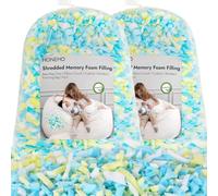 HONEHO Rembourrage en mousse à mémoire de forme de 4,4 kg pour pouf, ajout de particules de gel, confortable et doux, idéal pour remplir les poufs pour enfants, coussins, lits pour chiens, coussins de