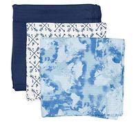 Honest Baby Clothing Company Lot de 3 langes bandana unisexe en coton bio pour bébé, Lot de 3 aquarelles World, taille unique