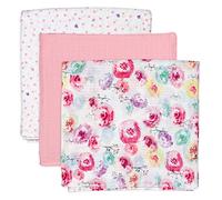 Honest Baby Clothing Company Lot de 3 langes bandana unisexe en coton bio pour bébé, Lot de 3 fleurs de rose, taille unique