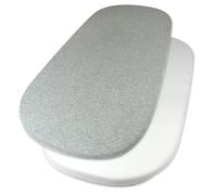 HonestBaby Lot de 2 draps-housses en coton bio pour berceau Gris chiné Taille unique