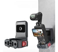 HoneT age de montage magnétique pour DJI Osmo Pocket 4/3, adaptateur d'extension réglable à 180° en alliage d'aluminium avec griffe, filetage 0,6 cm, adaptateur GoPro, aimants puissants N52