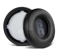 HoneTeek Coussinets de rechange pour casque sans fil JBL Live 400BT/Live 460NC, avec mousse antibruit haute densité, cuir plus doux, noir