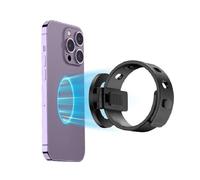 HoneTeek Support de téléphone magnétique pour poussette, support de téléphone pour vélo, salle de sport avec sangle réglable, 17 aimants N52 et support de téléphone Magsafe pour iPhone 12-17