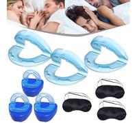 Honex Anti Snoring Mouthpiece, Honex Ronflement Universal Size, Comfortable & Effective Mouth Guard - Snore No More, You & Your Partner Can Sleep Better Than Ever Before (3Pcs)
