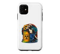 Honey Badger appuie Contre Le Baril radioactif de la Bande dessinée Coque pour iPhone 11