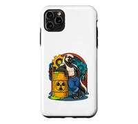Honey Badger appuie Contre Le Baril radioactif de la Bande dessinée Coque pour iPhone 11 Pro Max