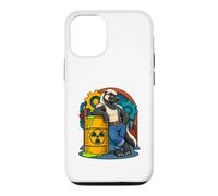 Honey Badger appuie Contre Le Baril radioactif de la Bande dessinée Coque pour iPhone 12/12 Pro