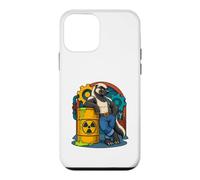 Honey Badger appuie Contre Le Baril radioactif de la Bande dessinée Coque pour iPhone 12 Mini