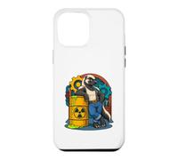 Honey Badger appuie Contre Le Baril radioactif de la Bande dessinée Coque pour iPhone 12 Pro Max