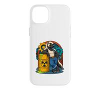 Honey Badger appuie Contre Le Baril radioactif de la Bande dessinée Coque pour iPhone 14 Plus