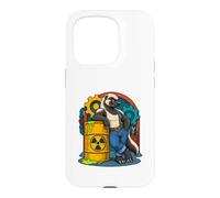 Honey Badger appuie Contre Le Baril radioactif de la Bande dessinée Coque pour iPhone 15 Pro