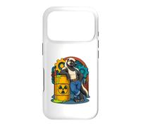 Honey Badger appuie Contre Le Baril radioactif de la Bande dessinée Coque pour iPhone 17 Pro