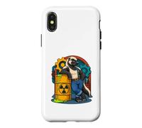 Honey Badger appuie Contre Le Baril radioactif de la Bande dessinée Coque pour iPhone X/XS