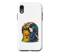 Honey Badger appuie Contre Le Baril radioactif de la Bande dessinée Coque pour iPhone XR