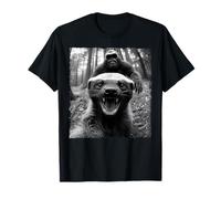 Honey Badger Bigfoot Selfie Wilderness Adventure T-Shirt