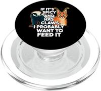 Honey Badger Caracal Spicy Animal Keeper Meme PopSockets PopGrip pour MagSafe