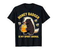 Honey Badger est Mon Animal Spirituel Amoureux des Animaux T-Shirt