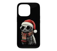 Honey Badger Ratel Chapeau de Père Noël Plaid Écharpe Lunettes de Soleil Nuances Coque pour iPhone 13 Pro