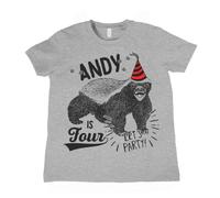 Honey Badger Tshirt Birthday Shirt Personalized Animal Birthday Party Shirts Wild and Free Kids Shirts Manches Courtes(X-Large)