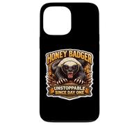Honey Badger Unstoppable Since Day One Animal Lover Fan Coque pour iPhone 13 Pro Max