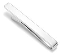 HONEY BEAR 1.57"/1.97"/2.12"/2.36" Homme Pinces à Cravate pour la Taille Normale/Skinny Cravate Décoration 4/5/5.4/6cm (Argent brillant 6cm)