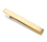 HONEY BEAR 1.97"/2.12"/2.36" Homme Pinces à Cravate pour la Taille Normale Cravate Décoration 5/5.4cm/6cm (Horizontal brossé Or 6cm)