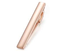 HONEY BEAR 1.97"/2.12"/2.36" Pinces à Cravate pour Homme Taille Normale Cravate,5cm/5.4cm/6cm pour Chemise Le Cadeau de Mariage Affaires (Or rose brillant 5cm)