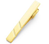 HONEY BEAR 1.97"/2.12"/2.36" Pinces à Cravate pour Hommes Taille Normale, 5cm/5.4cm/6cm (Or brossé 6cm)
