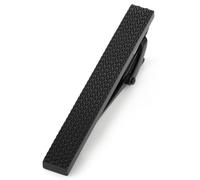 HONEY BEAR 1.97"/2.12" Homme Pinces à Cravate - Taille Normale pour le cadeau de mariage d'affaires,5cm/5.4cm (Noir mat 5.4cm)