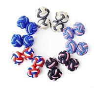 HONEY BEAR 5 paires bouton de manchette noeuds de soie pour homme/Femme chemise/Robes(round 2 sans boîte)