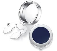 HONEY BEAR Bleu marin Rond Couvre Boutons boutons de manchette pour les Chemises Ordinaires-Rectangle brossé, pour mariage affaires