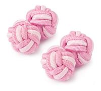 HONEY BEAR Boutons de manchette en tissu avec nœud en soie pour chemise homme pour cadeau de mariage d'affaires, 0.8cm, Coton, Pas de gemme