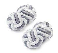 HONEY BEAR Boutons de manchette en tissu avec nœud en soie pour chemise homme pour cadeau de mariage d'affaires, 0.8cm, Coton, Pas de gemme